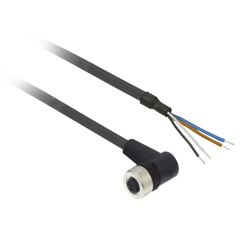 CABLE CON CONECTOR ACODADO DE 5M PARA DETECTOR ULTRASONICO XX*******M12