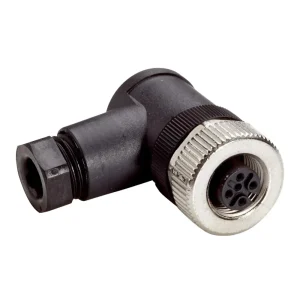 CONECTOR HEMBRA, M12, 4 POLOS, ACODADO, DOS-1204-W
