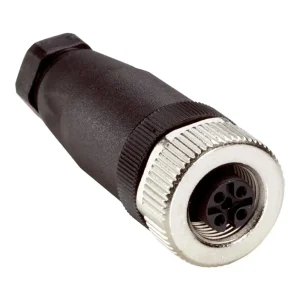 CONECTOR HEMBRA, M12, 4 POLOS, RECTO, DOS-1204-G