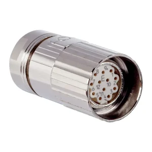 CONECTOR HEMBRA, M23, 12 POLOS, RECTO, DOS-2312-G