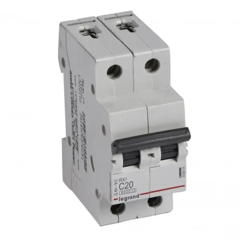 INT. TERMOMAGNÉTICO RX3 2P C20, 10KA/230V - 6KA/400V