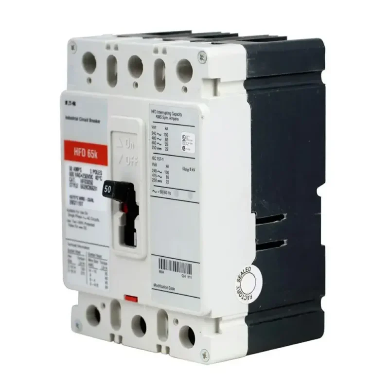 INTERRUPTOR CAJA MOLDEADA HFD 3P 80A 100-65KAIC 240-480VAC