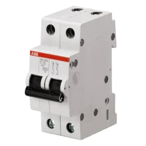 INTERRUPTOR TERMOMAGNETICO RIEL-DIN 2X4A SH202-C4 10/6KA 230/400VAC CURVA C