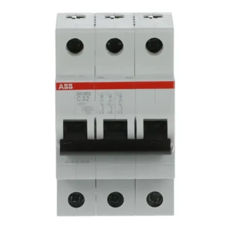 INTERRUPTOR TERMOMAGNETICO RIEL-DIN 3X32A SH203-C32 10/6KA 230/400VAC CURVA C