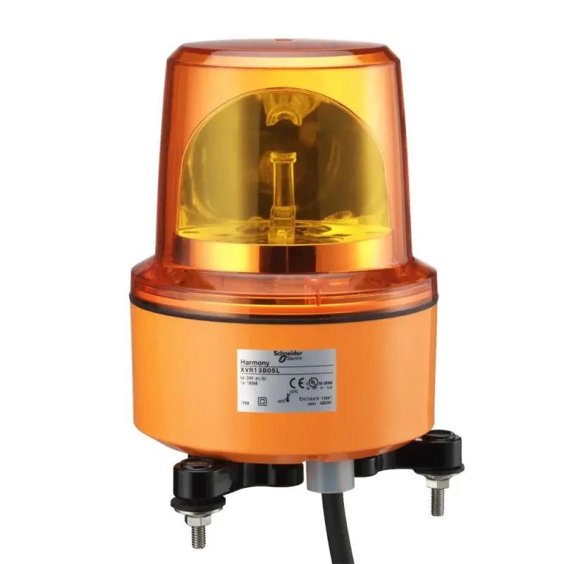 BALIZA LUMINOSA GIRATORIA 25W, 230 VAC, ROJO, INC. LAMPARA, IP65