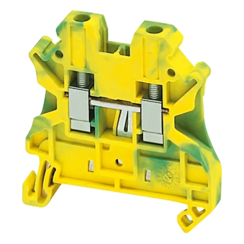 BORNERA UNIVERSAL 4MM2 VERDE/AMARILLO T/TORNILLO P/TIERRA