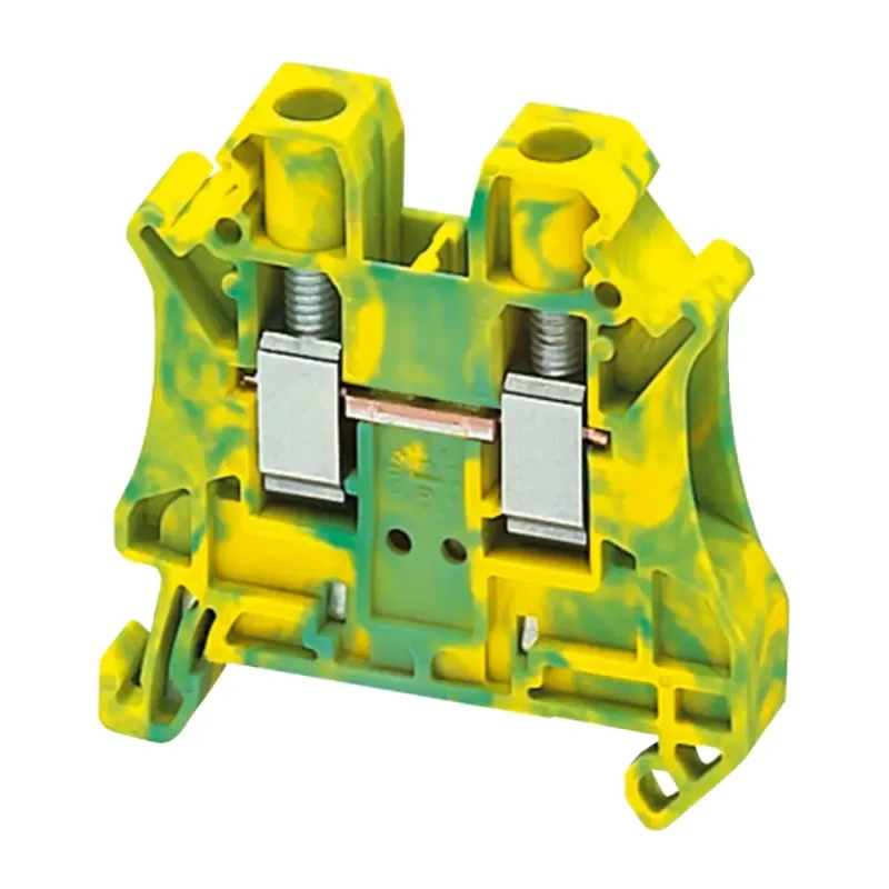 BORNERA UNIVERSAL 6MM2 VERDE/AMARILLO T/TORNILLO P/TIERRA