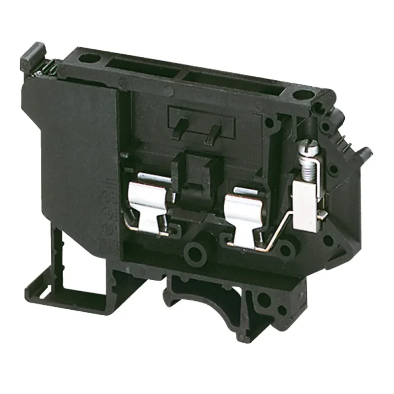 BORNERA UNIVERSAL PORTAFUSIBLE 4MM2 NEGRO