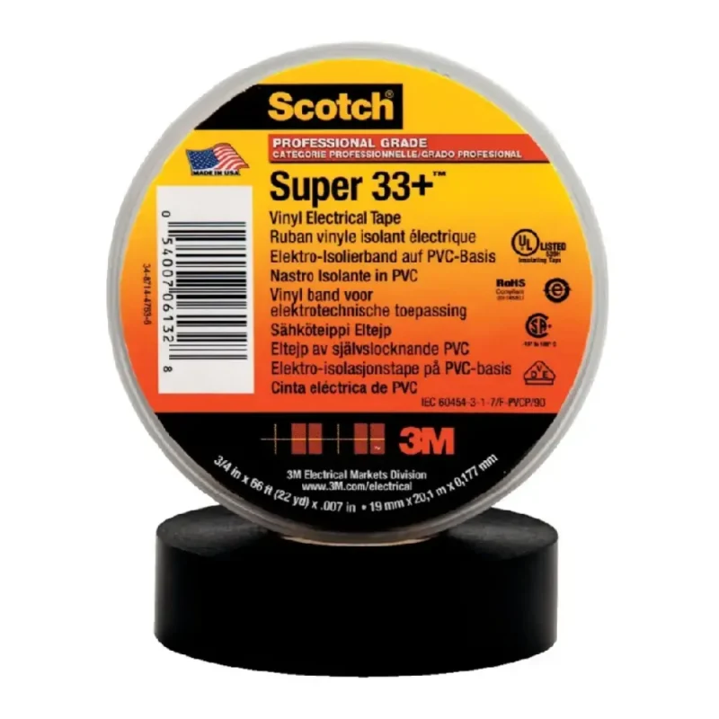 CINTA AISLANTE SCOTCH SUPER 33+ 19MM(3/4)X20M