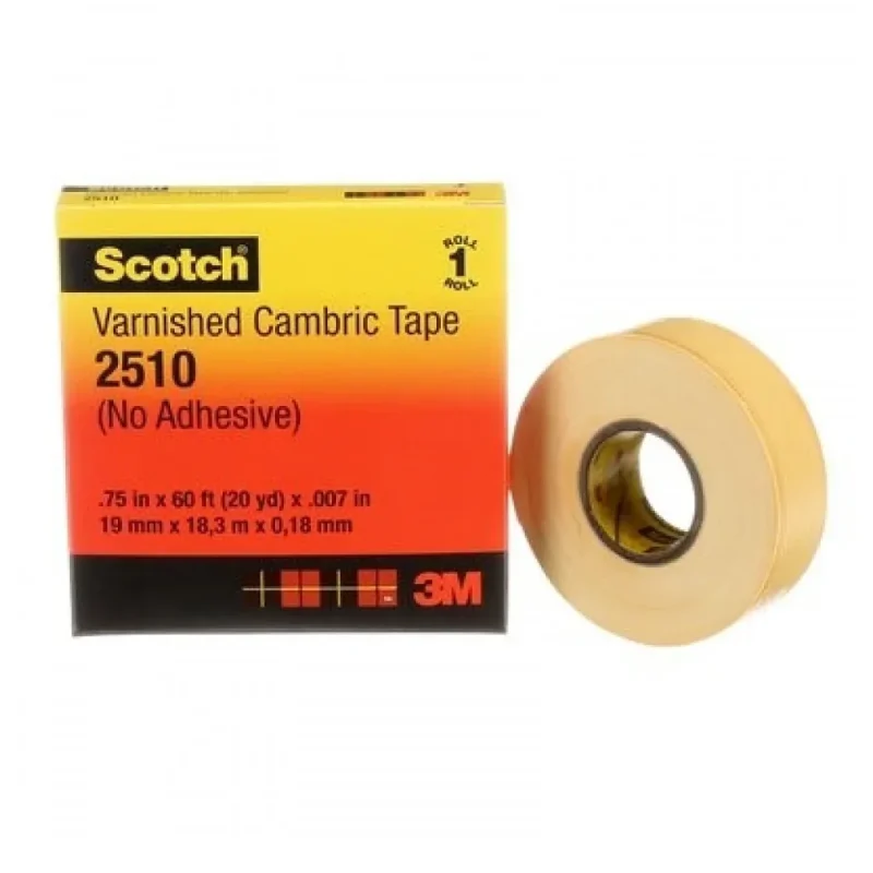 CINTA CAMBRIC 2510 3/4X18M SIN ADHESIVO