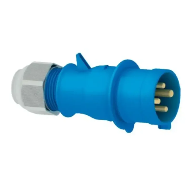 ENCHUFE AÉREO 32AMP 3P+T 250V AZUL 9H IP44