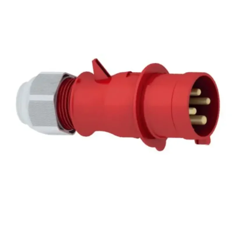 ENCHUFE AÉREO 32AMP 3P+T 415 ROJO 6H IP44 MULTI-GRIP