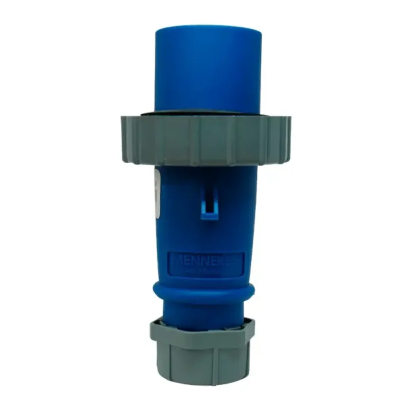 ENCHUFE DE 2P+LT DE 16 AMP 250V. AZUL 6H IP67