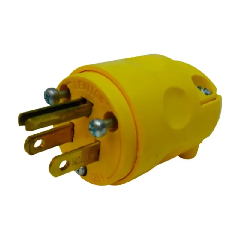 ENCHUFE PVC 2X15A+LT 125V 5-15P 515-PV C/AMARILLO