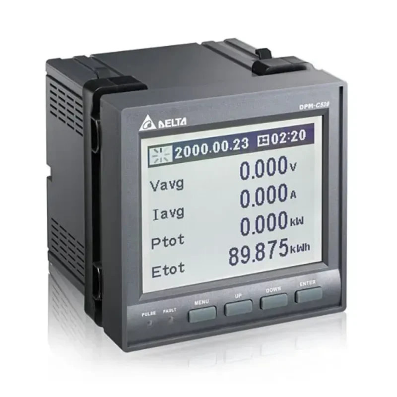 MEDIDOR DE ENERGÍA DPM, CLASE 0.5S, 31AVO ARMÓNICO, PUERTO RS-485 (MODBUS RTU / BACNET), REGISTRO DE DATOS, MULTITARIFA, 96X96MM, UL / CE - DELTA