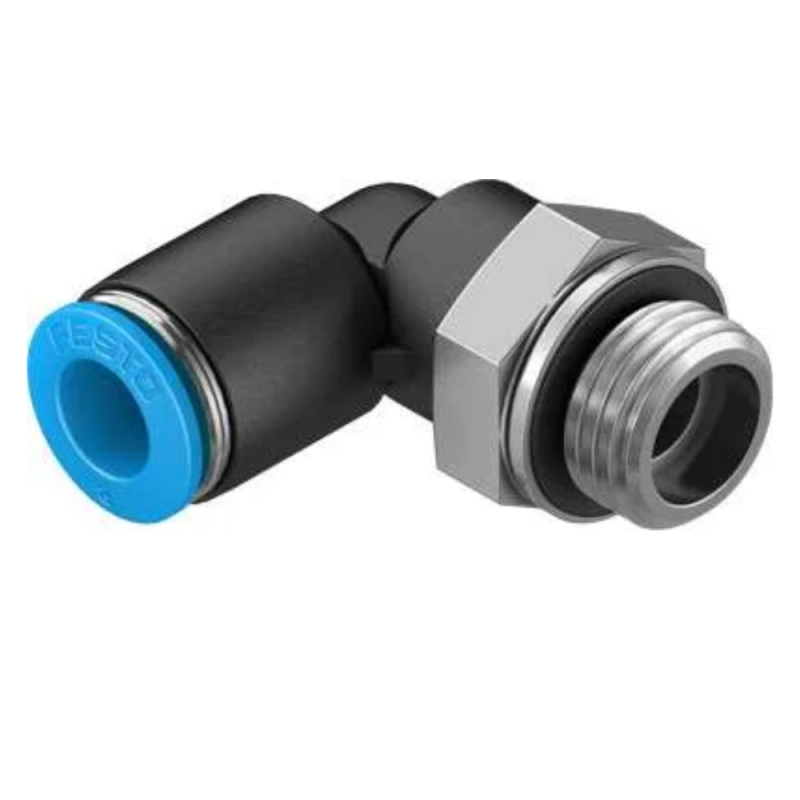 RACOR RAPIDO ROSCADO EN L ROSCA G1/4 X TUBERIA OD 8MM QSL-G1/4-8