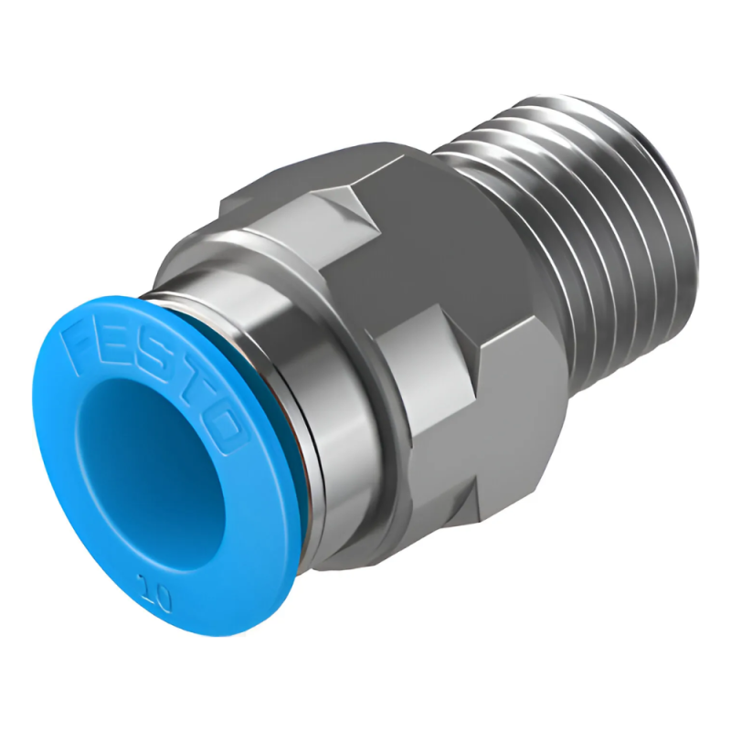 RACOR RÁPIDO ROSCADO, ROSCA 1/4 X TUBERÍA OD 10MM QS-1/4-10