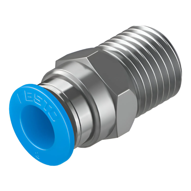 RACOR RÁPIDO ROSCADO, ROSCA 1/4 X TUBERÍA OD 8MM QS-1/4-8