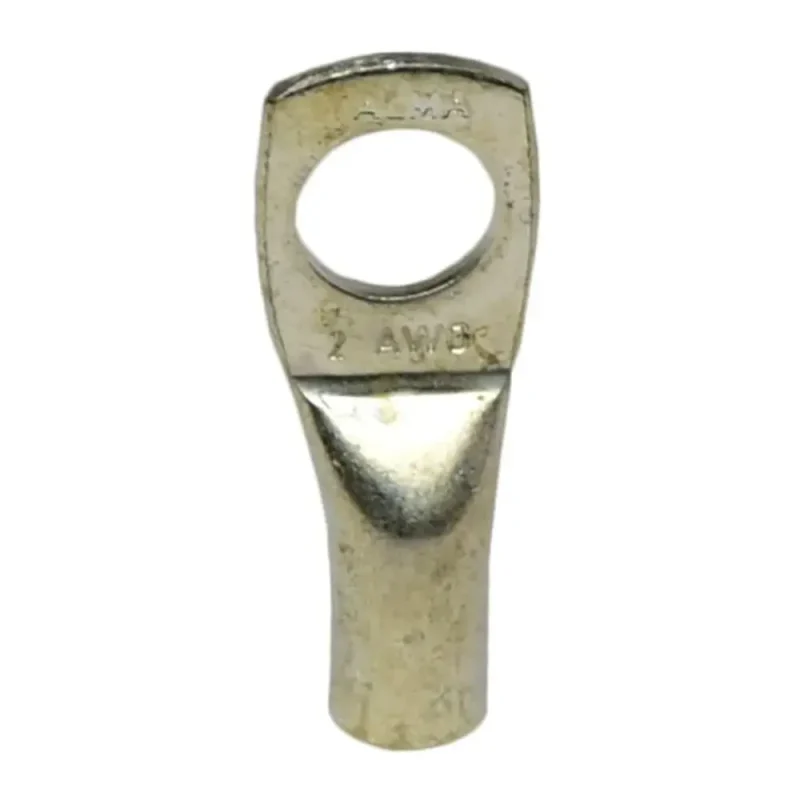 TERMINAL COMPRESION DE CU DE 1 HUECO 2AWG DIAM. 3/8 B.T CAÑON STÁNDAR