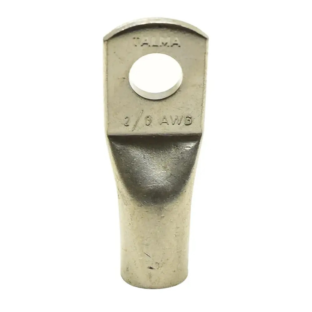 TERMINAL COMPRESION DE CU DE 1 HUECO 2/0AWG DIAM. 3/8 B.T.