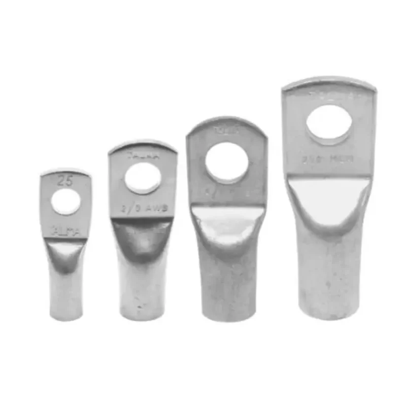 TERMINAL COMPRESION DE CU DE 1 HUECO 6AWG DIAM. 1/2 B.T CAÑON STÁNDAR